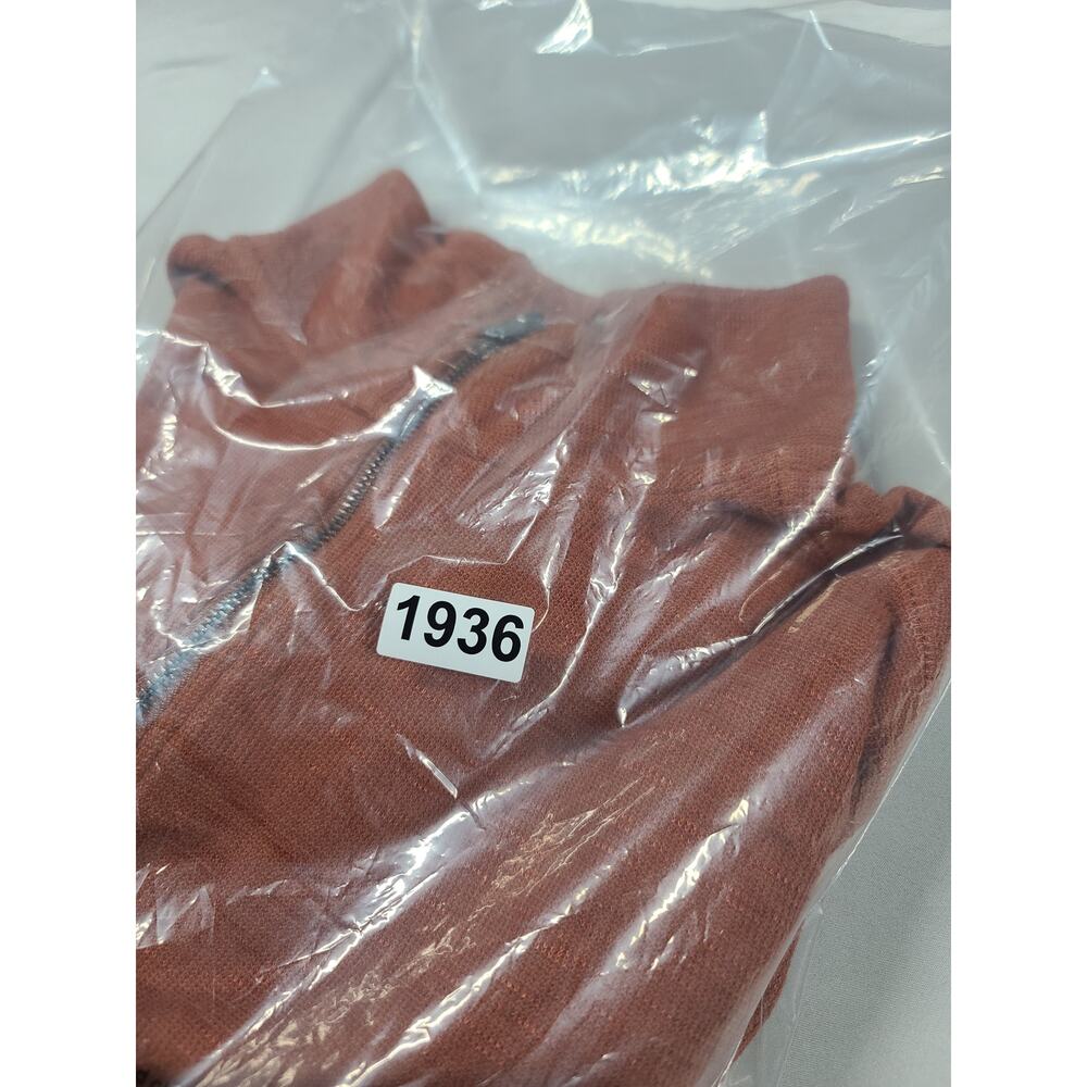 Gorpcore Heritage Classic Lands' End 1/4 zip pullover jacket Size large orange - Picture 9 of 9